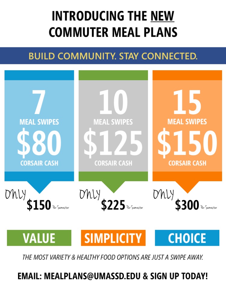 Campus Services News New Commuter Meal Plans UMass Dartmouth
