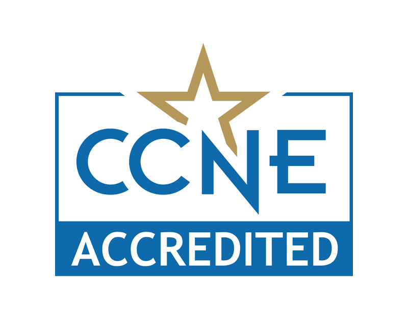 CCNE Accredited - white space