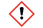 GHS Hazard Pictogram for irritant, dermal sensitizer, acute toxicity (harmful), narcotic effects - an explanation point within a red diamond shape